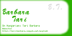 barbara tari business card